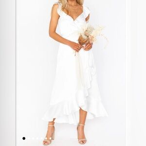 Show Me Your MuMu Samantha Ruffle Wrap Dress